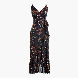 J.Crew Drapey Ruffle Faux-Wrap Dress
